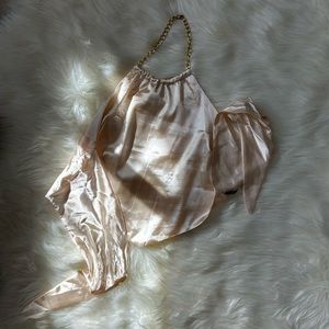 Silk crop top